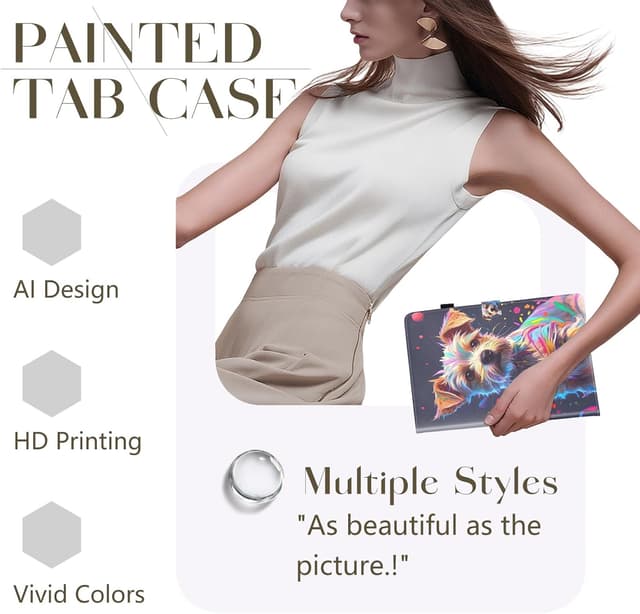 Thumbnail 2 de Bemoloon PU Tab Hülle Galaxy Tab S5e 10.5