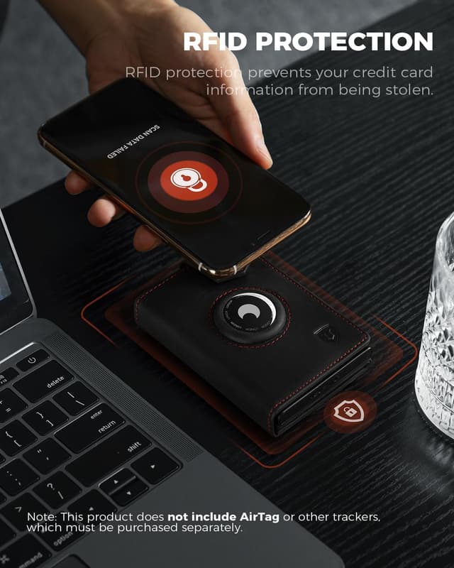 Detalle 2 de Airtag wallet magnetic closure, 48N