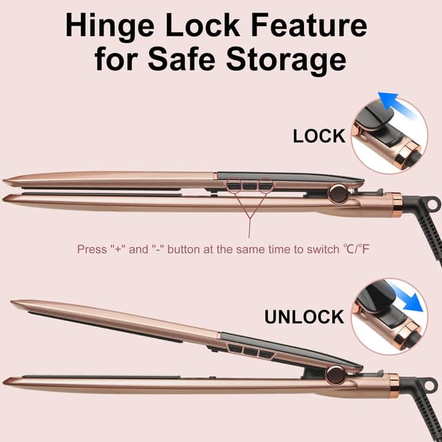 Thumbnail 5 de Professional Ceramic Plates 2-in-1 Hair Straightener 230°C 💇♀