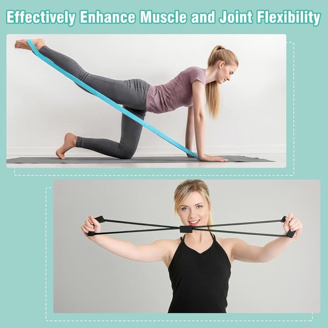 Thumbnail 6 de Muuruu Pilates Equipment Kit for Home Workout (14" Magic Circle + Ball, Ring, Bands, Weights & Accessories)