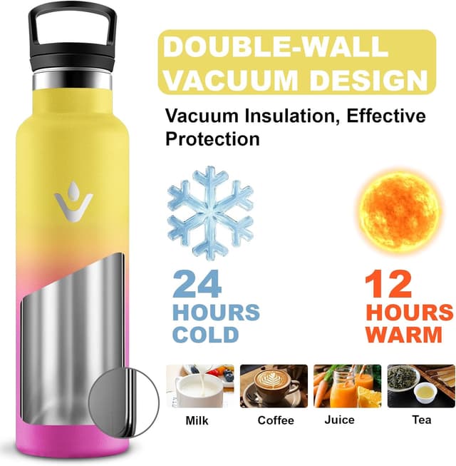 Thumbnail 2 de Mujigaga botella acero inoxidable 1 L a prueba de fugas