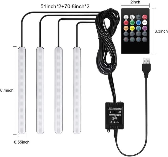 Thumbnail 4 de Trongle Car Strip LED Lights Interior