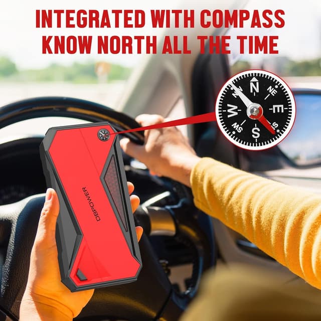 Detalle 2 de DBPOWER Jump Starter 1600A portable car booster pack