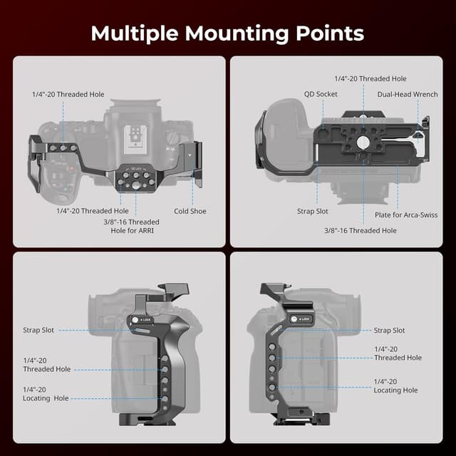 Thumbnail 3 de SMALLRIG R5 Mark II Cage pour Canon R5 Mark II