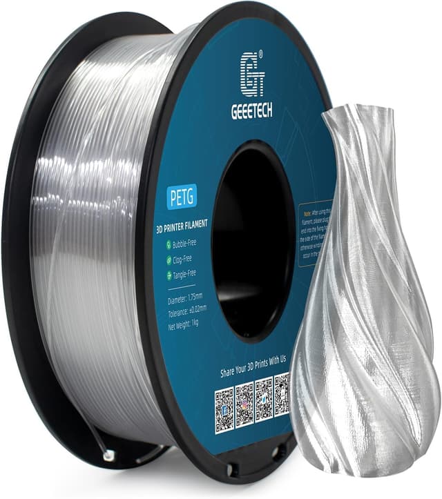 Detalle de Geeetech PETG Filament 1,75 mm 1 kg Spule Transparent