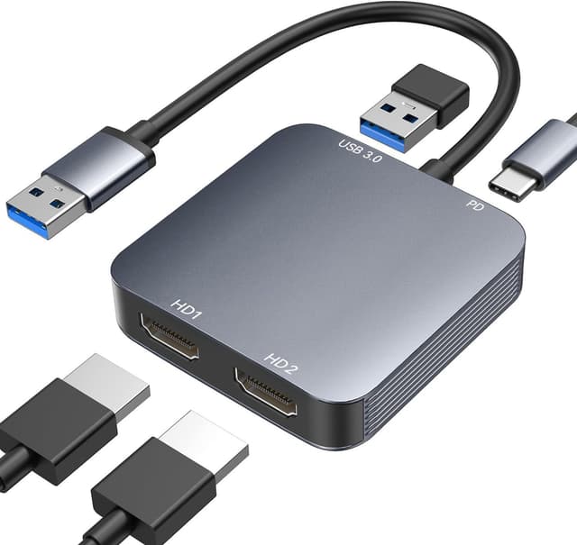 Detalle de ABLEWE USB 3.0 Dual HDMI Adapter