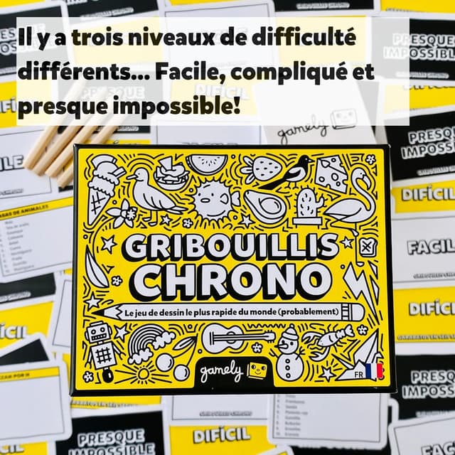 Thumbnail 5 de Gamely Gribouillis Chrono Jeu de dessin 60s