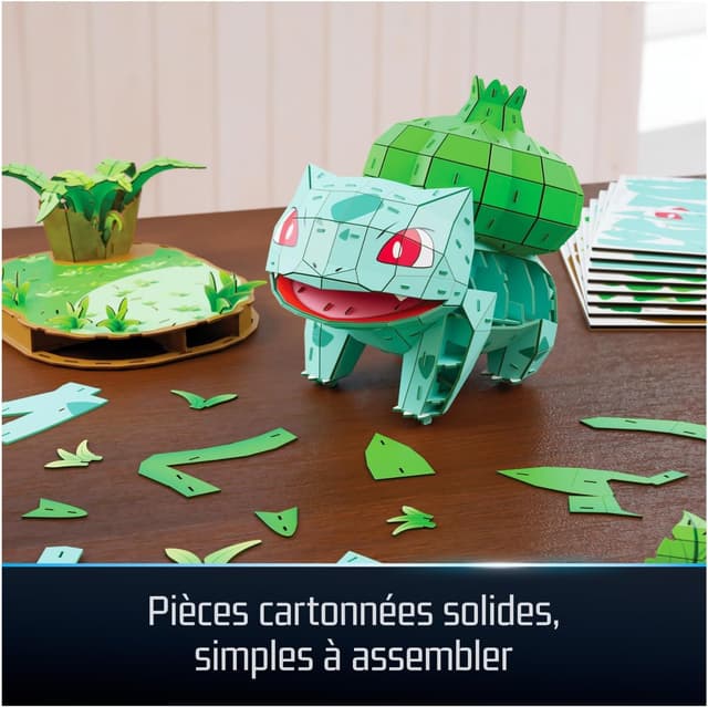Detalle de Puzzle 3D 4D Build Pokémon – Maquette Bulbizarre (195 pièces)