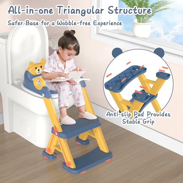 Detalle de GoldEnough Riduttore WC Bambini con Scaletta 🚽