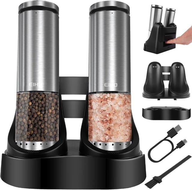 Imagen de Rechargeable Salt & Pepper Grinder Set en OfertitasTOP