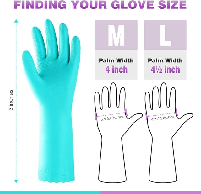 Thumbnail 5 de Elgood Latex Free Dishwashing Gloves 13in