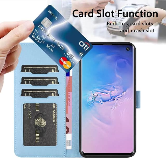 Detalle 1 de Samsung Galaxy S10 Wallet-Hülle mit Kartenfach