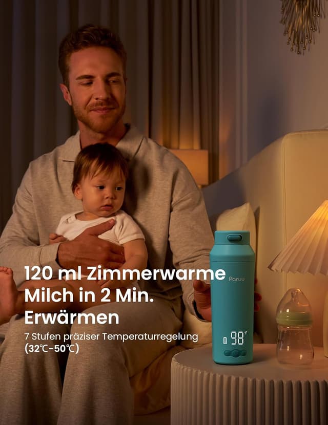 Detalle 2 de Paruu Tragbarer Flaschenwärmer 350 ml 🌡