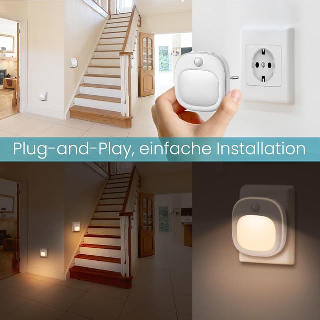 Detalle 2 de Nachtlicht mit Bewegungsmelder 2 Stück