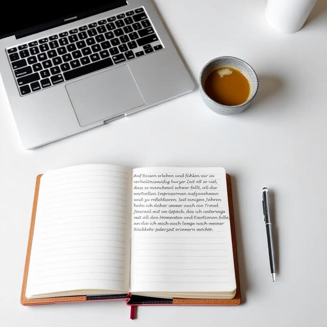 Detalle de Jalach B6 Tagebuch mit Schloss und Zahlenschloss (PU Leder, nachfüllbar) – hellblau mit Schmetterlingen