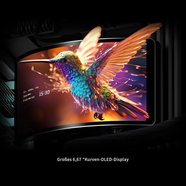 Detalle de TR Rainbow Vision 360 TURBO ARGB Black AIO con schermo curvo 6,67” 2400×1080 per AM4/AM5
