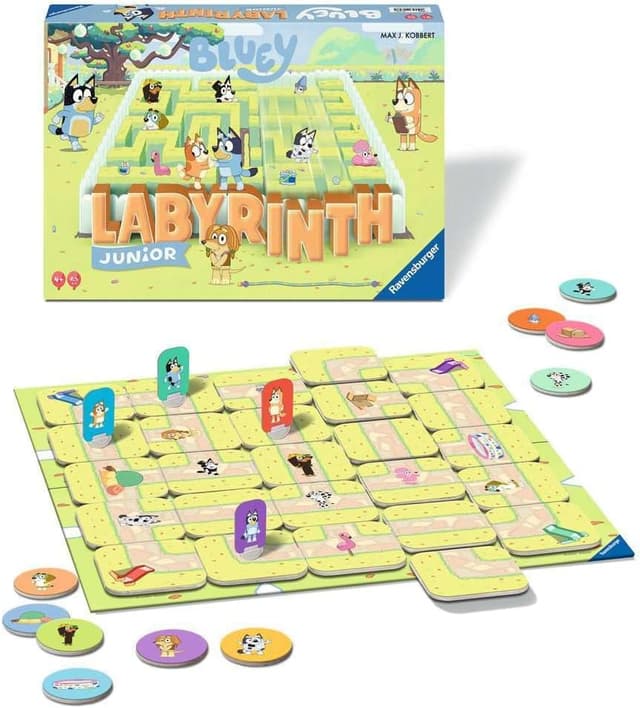 Detalle de Ravensburger Labyrinthe Junior Bluey, jeu de labyrinthe