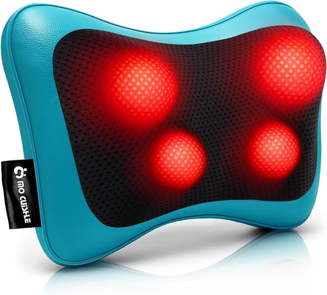 Detalle de MOCUISHLE Shiatsu Neck Back Massager Pillow with Heat – deep kneading for neck, back, shoulders and more