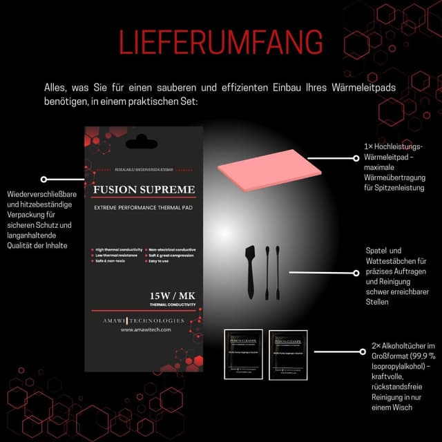 Detalle 2 de Thermal Pad 80x40 mm mit 15 W/mK