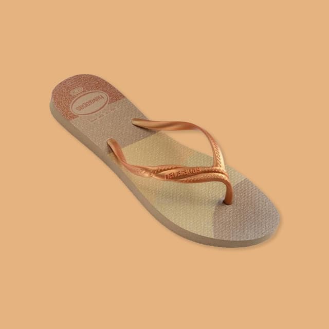 Detalle de Havaianas Fantasia Gloss – infradito da donna comode e minimal con tocchi brillanti