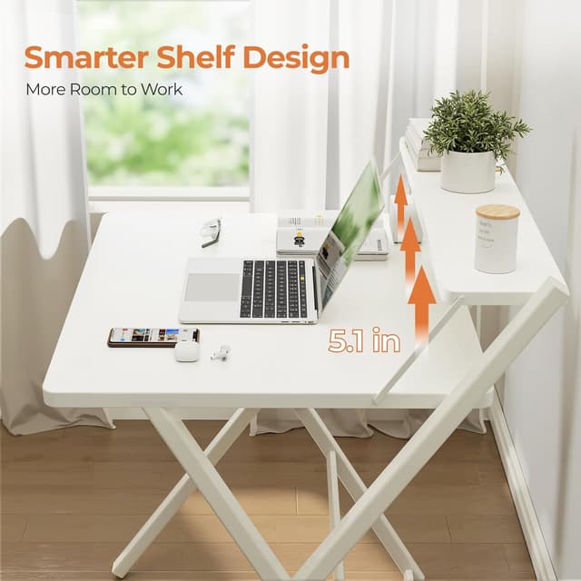 Thumbnail 5 de GreenForest Folding Desk No Assembly Required