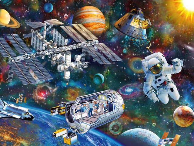 Detalle de Ravensburger Puzzle 200 pièces Astronautes