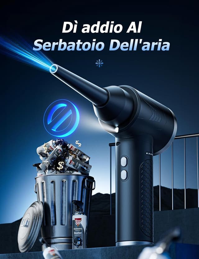 Detalle 2 de Aria Compressa Elettrico 3 Velocità LED 100000 RPM