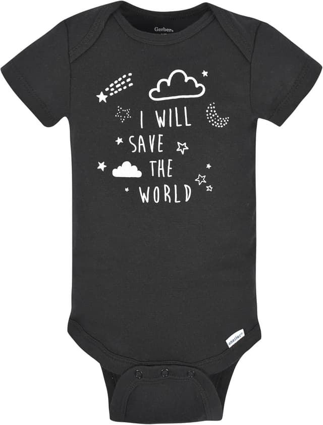 Detalle de Confezione da 8 tutine a maniche corte Gerber Baby Stella per neonato (100% cotone)