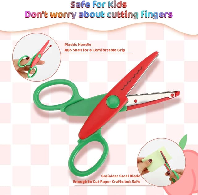 Thumbnail 3 de Lot de 6 Ciseaux de Bricolage pour Enfants