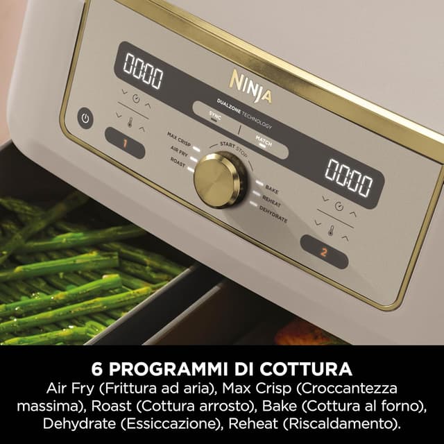 Thumbnail 4 de Ninja MAX Doppia Zona Friggitrice ad aria 9,5 L
