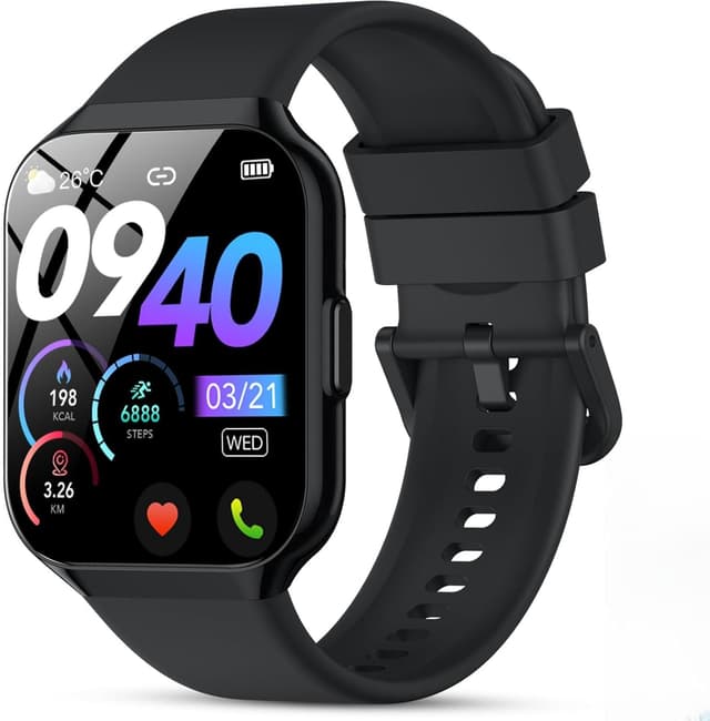 Detalle de QCOQ Smart Watch 1.96" HD fitness tracker