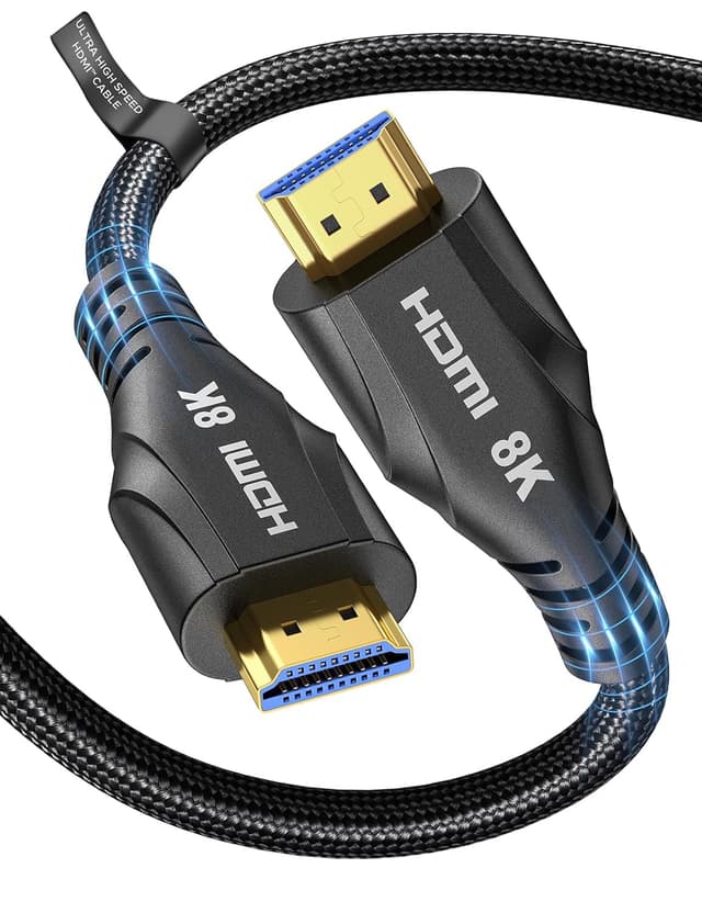 Detalle de Cratree 6m HDMI Cable (8K High Speed) 48Gbps, eARC & Dolby Atmos/ Vision compatible for PS5, Xbox, TVs