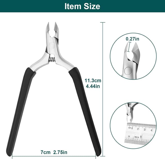 Detalle 2 de CGBE Cortapiel Profesional 🧤 Cortacutículas Afiladas de Acero