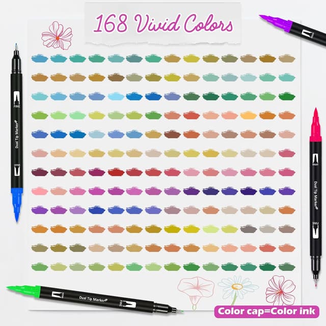 Thumbnail 2 de Vakki 168 Colores Rotuladores Lettering 168 colores