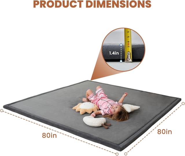 Detalle de SUNYRISY Baby play mat 200 x 200 cm