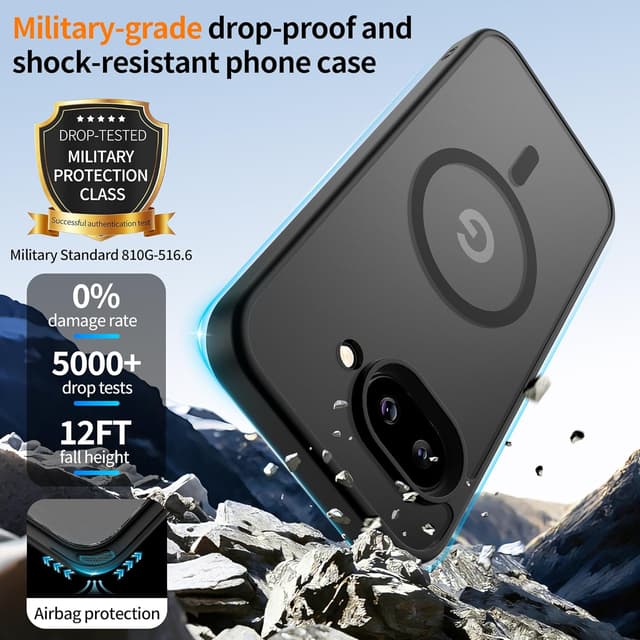 Detalle de Google Pixel 9A Magsafe case with 2 protectors