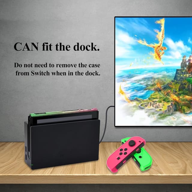 Detalle 2 de FYOUNG Schutzhülle mit Displayschutzfolie & Thumb Grips für Nintendo Switch (2017)