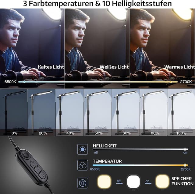 Thumbnail 3 de LitONES Dimmbar Ringlicht 1000 Lumen