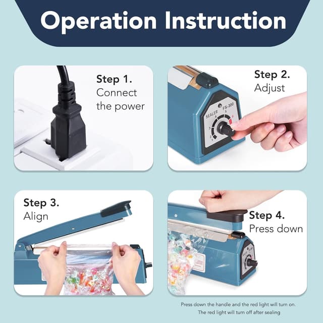 Detalle 2 de METRONIC 12 Inch Impulse Heat Sealer for Bags