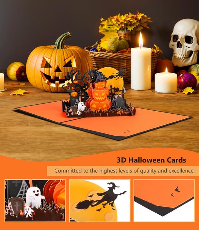 Detalle 2 de Halloween Pop Up Card for Kids, 3D