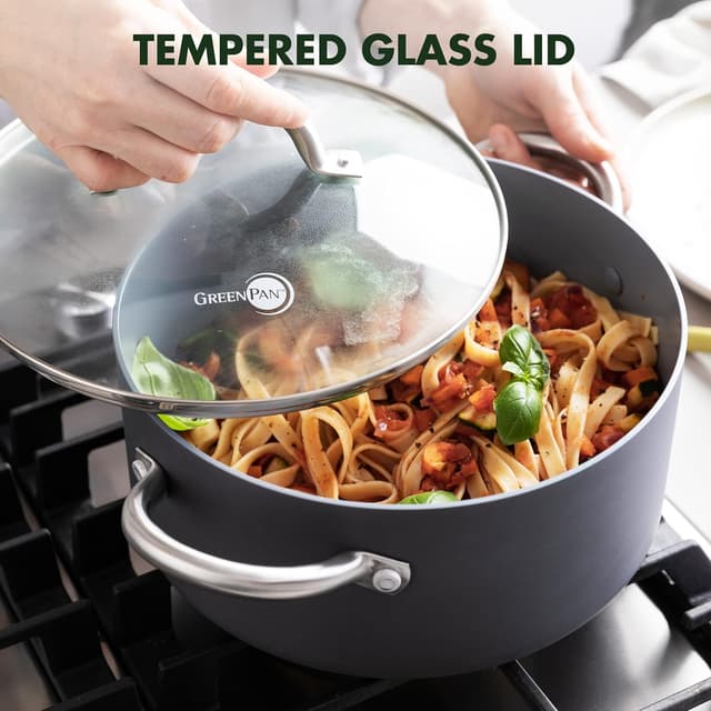 Detalle 2 de GreenPan Lima 5.2QT nonstick stock pot 🍲