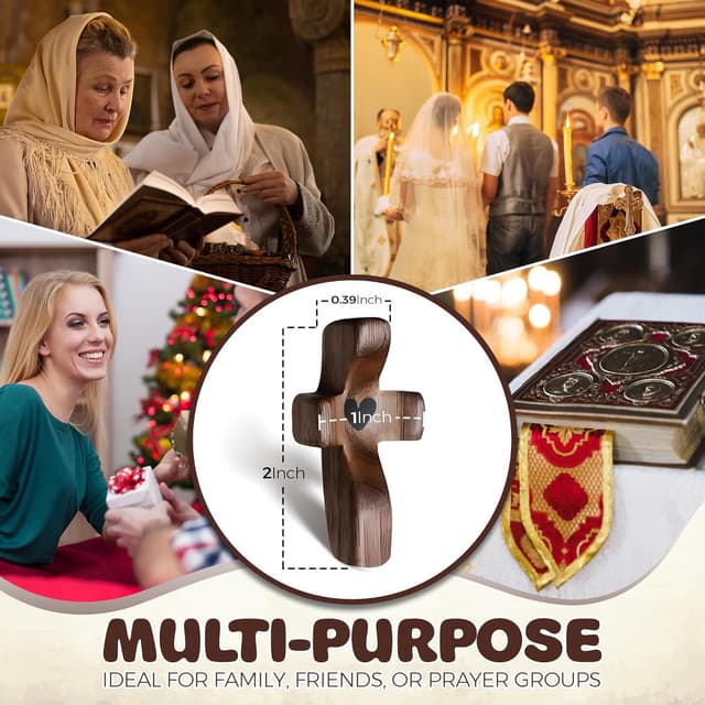 Detalle de VINETEN Cross My Heart wooden cross 5 pack