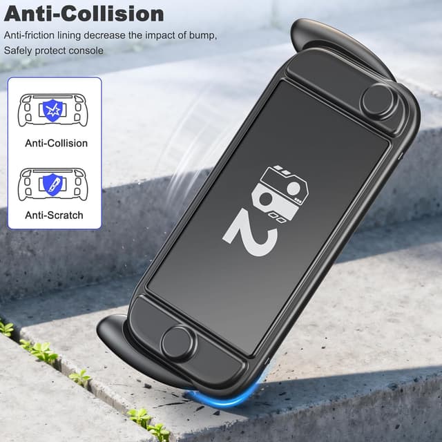 Detalle de HELLCOOL Grip Case for Nintendo Switch 2 — 6‑card storage