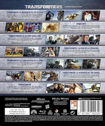 Detalle 2 de Transformers Pack 1-7 (Blu-ray) 📀
