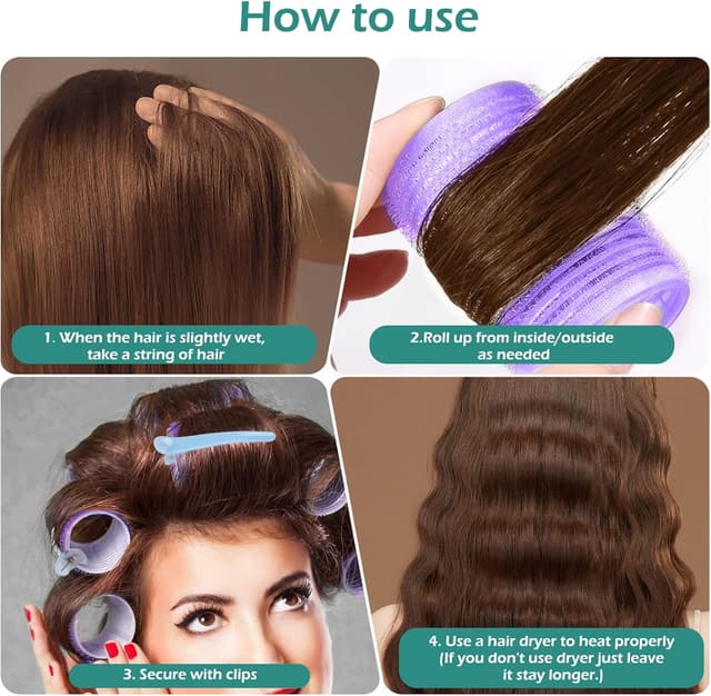 Detalle de GeeRic bigoudis auto-agrippants, 33 pièces