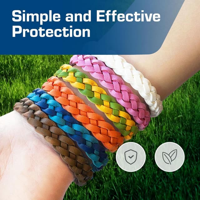 Thumbnail 6 de Active Era DEET-free Mosquito Repellent Bracelet (12 Pack) – waterproof citronella band for outdoor protection