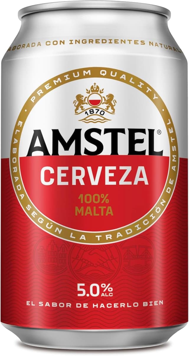 Thumbnail 2 de Amstel Cerveza Lager Pack 24 latas 33cl 🍺