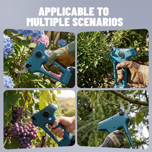 Thumbnail 6 de Cesoie da potatura senza fili per Makita 18 V con lama SK5 da 30 mm e display LCD