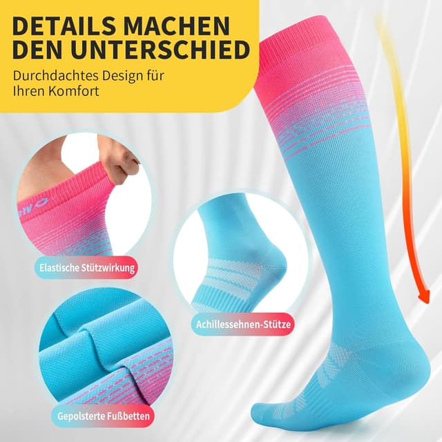 Thumbnail 1 de CAMBIVO Kompressionsstrümpfe Damen 15-20 mmHg 3er Pack