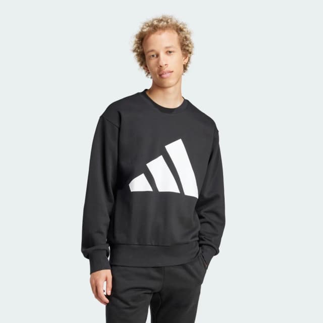 Detalle de adidas Sudadera Essentials Big Logo Fleece negra